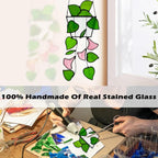 Plant Stained Glass, Stained Glass Window Hanging, Real Handmade Suncatcher - Image 5