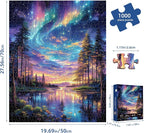 Starry Aurora Lake Puzzles for Adults 1000 Pieces, ImpossibleHard Challenging - Image 5