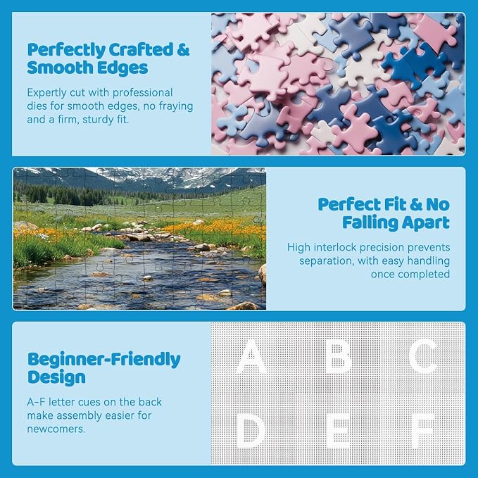 300 Pieces Nature Puzzle for Adults, Maroon Bells Mountain Lake Landscape Large - Image 4