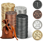 Metal Coin Set with Leather Organizer - Image 2