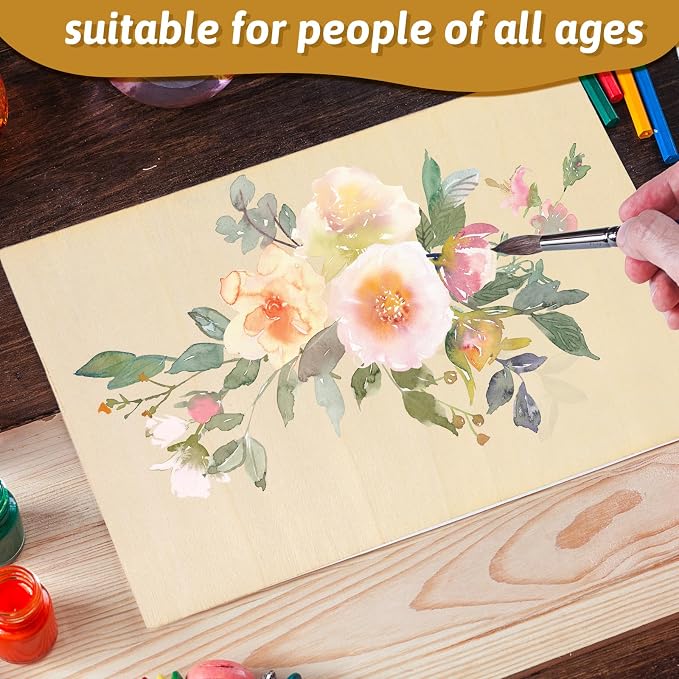 12PCS Balsa Wood Sheet, 2mm 4x8in and 4x4in Thin Unfinished Wood Boards Plywood - Image 5
