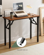 Frylr Small Folding Computer Desk – Portable 35.8 Inch Foldable Laptop Table - Image 9