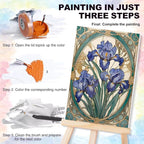 4 Pack Framed Paint by Numbers Kit - Image 4