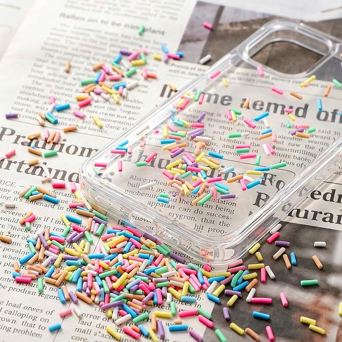 DIYASY 180g Fake Sprinkles, 6.35 oz Non-Edible Resin Sprinkles Faux Plastic - Image 3