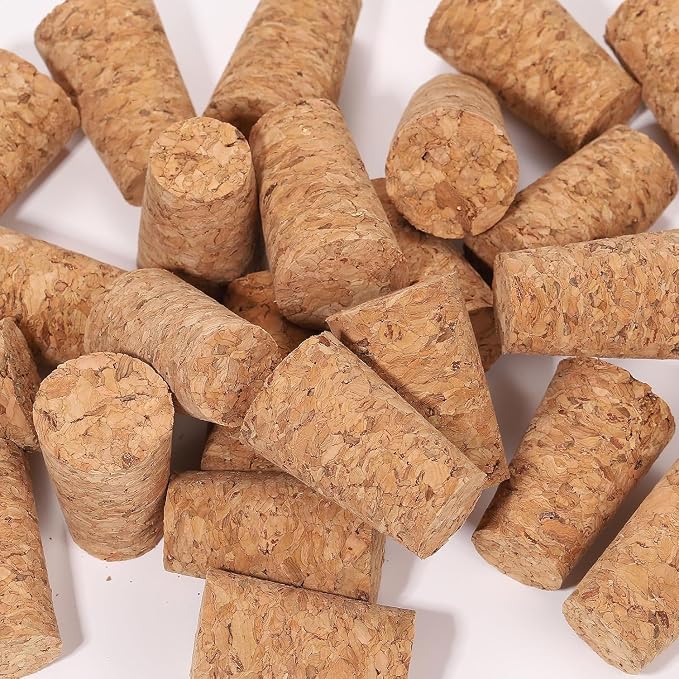 200 Pcs Natural Soft Wood Corks, Tapered Cork Wooden Beer Bottle Stopper - Image 6