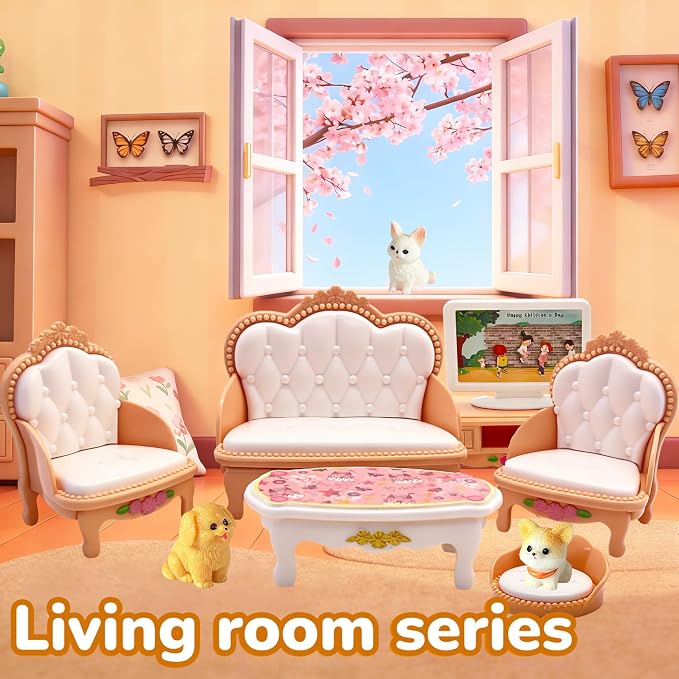 Dollhouse Furniture Set, Toy for Kids Ages 3+ Boys Girls, Great Gift Idea - Image 4