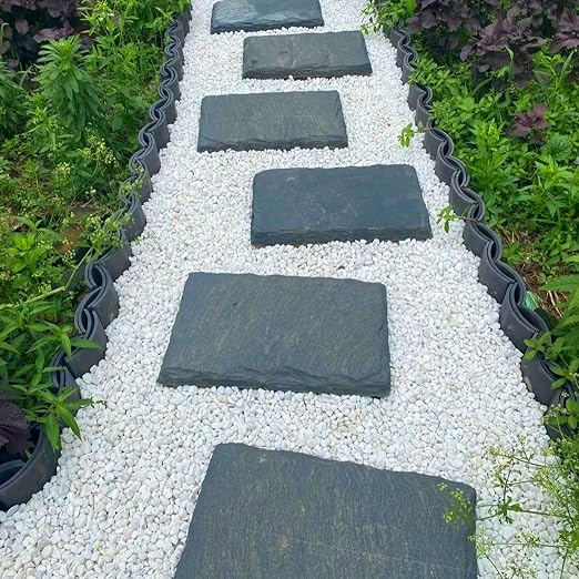 Mulctun 45LB Natural White Rocks, 1/4"-3/4" Garden River Rock, Decorative - Image 8