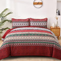 WONGS BEDDING Boho King Quilt Set, Lightweight Bed Decor Bedspread by WONGSBEDDING