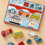 Melissa & Doug Vehicles Wooden Chunky Puzzle, Educational Screen Free Activity - Image 10