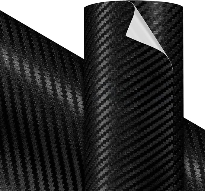 VViViD Premium 3D Black Carbon Craft Vinyl Roll 1ft x 5ft – Bubble-Free Air by VVIVIDVINYL