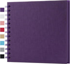 potricher 7 x 7 Inch DIY Scrapbook Album 40 Pages Hardcover Kraft Paper Scrap by potricher