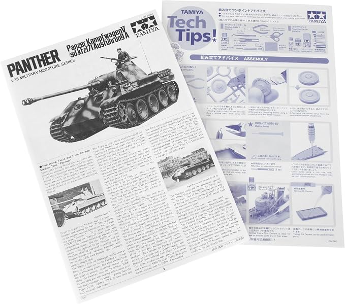 Tamiya Models German Pzkfw V Panther Ausf A Model Kit - Image 6