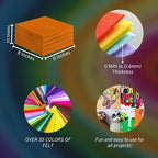 FabricLA Acrylic Felt Sheets for Crafts - Image 3