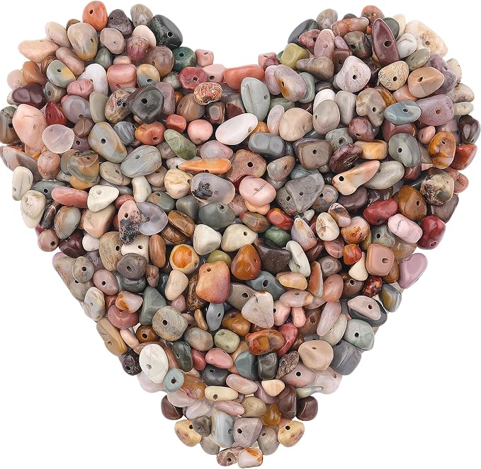400pcs Natural Chip Stone Beads by DQJRJTJewelryMakingCraftsSupplies