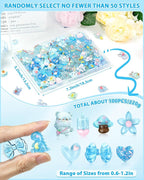 FIVEIZERO 100PCS Cute Slime Charms, Kawaii Flatback Resin Charms | 50+ Unique - Image 2