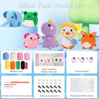 Gerute 6Pcs Crochet Kit for Beginners, Crochet Animal Kit - Image 2