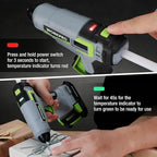 WORKPRO 20V Cordless Hot Melt Glue Gun Kit, 2.0 Ah Li-ion Battery Powered - Image 6