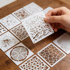 16PCS Geometric Stencils for Painting, Reusable Abstract Layering Stencils for - Image 5