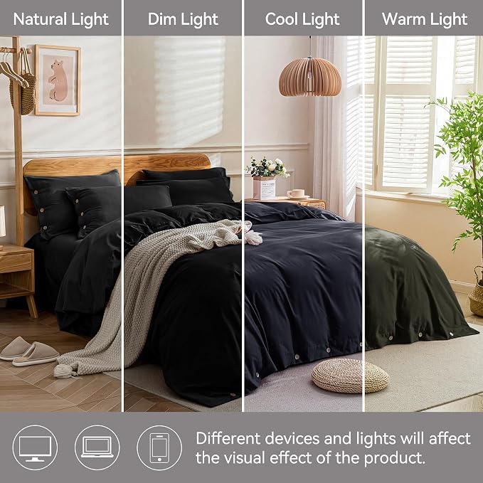 JELLYMONI Cotton Duvet Cover Cal King Size - Image 9