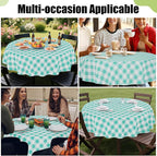 Smiry Plastic Table Cloth, Waterproof Vinyl Tablecloth - Image 6