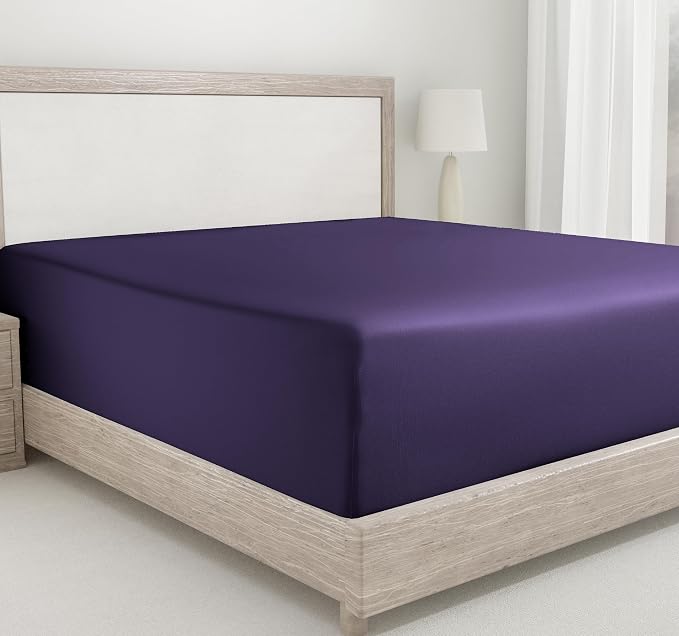 California Design Den King Fitted Sheet Cotton, Deep Pocket Soft 400 Thread by CaliforniaDesignDen