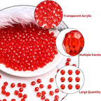 BONNY BOXX 2000pcs 4mm Acrylic Faceted Round Crystal Beads - Image 2
