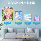 ESRICH Canvas Boards for Painting 12 Pack Art Supplies Paint Canvas 4x4 - Image 7