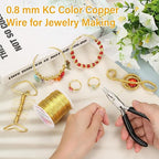 Modacraft 20 Gauge Gold Jewelry Wire & 4-in-1 Pliers Kit - 82FT Tarnish - Image 6