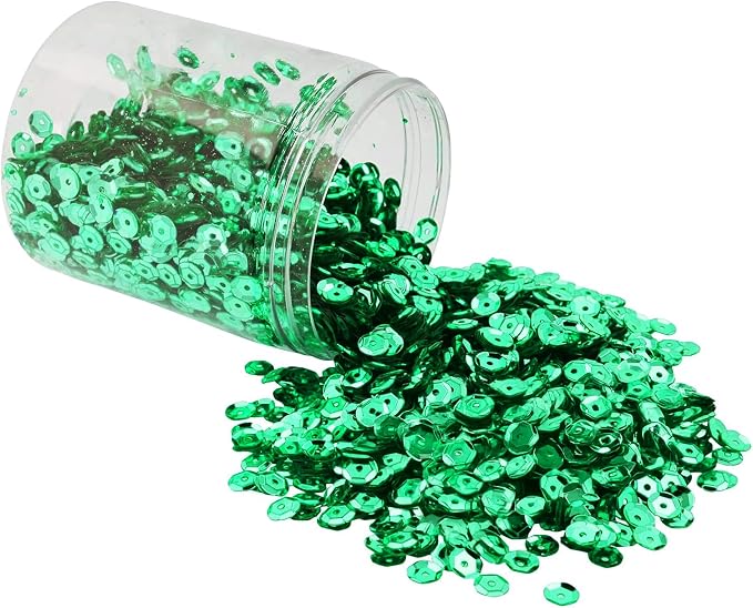 Mandala Crafts 6mm Cup Round Emerald Sequins by MandalaCrafts
