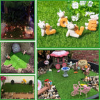 KISEER 6 Pack Fairy Garden Grass 12 x 12 Inches Miniature Artificial Craft Grass - Image 5