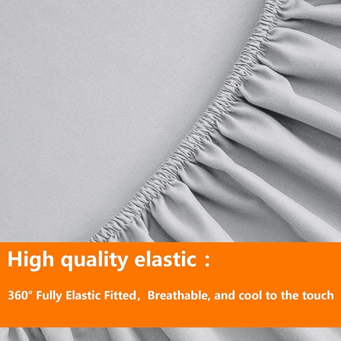 Light Grey Queen Size Comforter Set - Image 6