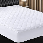 Utopia Bedding Quilted Fitted Mattress Pad, Queen Size, Elastic Fitted Mattress by UTOPIABEDDING