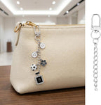 20pcs Silver Keychain Making Kit, Key Ring Swivel Snap Hook Chains, Alloy - Image 4