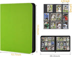12 Pocket Ringless Side Loading Trading Card Binder, 720 Cards PU Fixed Page - Image 2