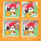 jackinthebox Poke Poke Art – Pets Theme, Mess-Free Fabric Art and Craft - Image 5