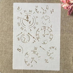 TIAMECH A4 Reusable Vintage Clock Dial Stencil - Image 2