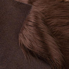 Brown Faux Fur Fabric for Crafts Squares Furry Fabric for Sewing, Upholstery & - Image 4