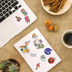 Cute Cartoon Art Supplies Vinyl Stickers Pack - Image 7
