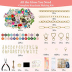 Lemosyu 383Pcs Keychain Making Kit Charms - Image 2