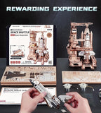 ROKR 3D Wooden Puzzles Space Shuttle-Dynamic Launch Base - Image 7