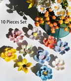 Lanyani 10 Pieces Iridescent Ceramic Blossom - Image 2