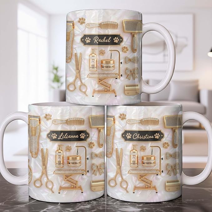 Personalized Funny Groomer Mug for Women, Hairdresser Coffee Cup Gift for - Image 9