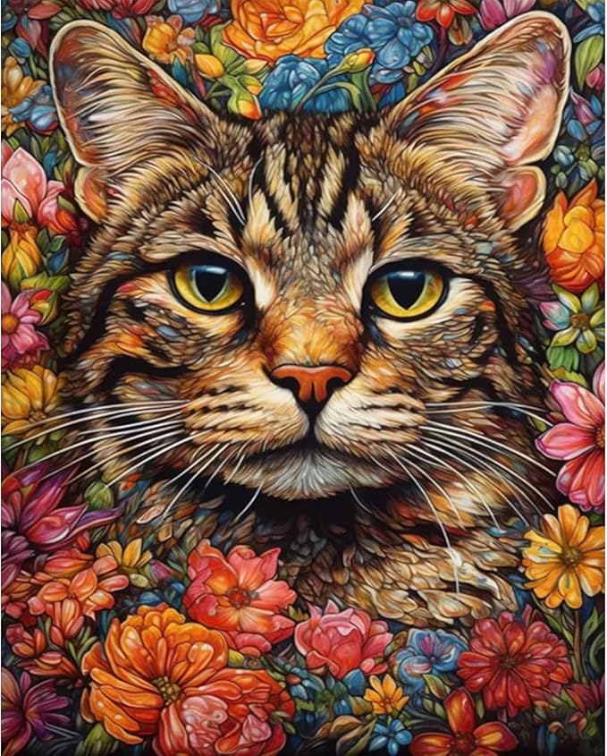 xackcme Cat Paint by Numbers for Adults by xackcme