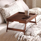Fibogollo 4 Pack Bamboo Bed Tray Table - Image 3