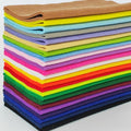 24 Rolls 8"x18" 1.4mm Thick Soft Felt Fabric Sheet 24 Assorted Mix Color Series by MITINU