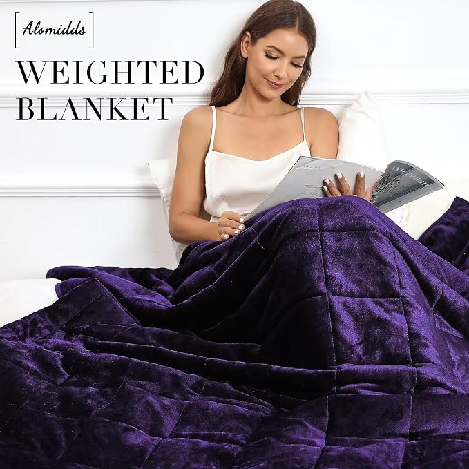Alomidds Weighted Blanket for Adult Queen Size 20lbs 60 x 80 inches, Weighted - Image 2