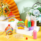 Tanlade 50 Pcs Shell Shaped Sand Art Bottle Necklaces - Image 3
