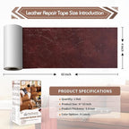 KING MOUNTAIN Leather Repair Patch, 4 x 63 Inches self Adhesive Leather Repair - Image 4