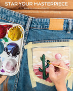 Nicpro 18 Colors Permanent Fabric Paint Soft Fabric Paint - Image 3