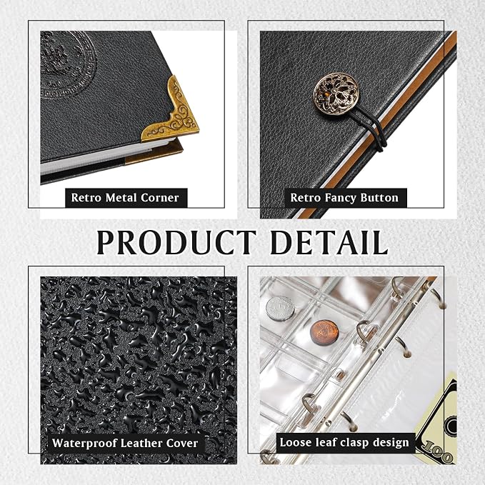 Zonon Currency Album Coin Collecting Book Holder - Image 5